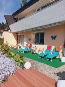 Jardí fora de Joli studio avec terrasse et vue EXCLUSIVEMENT POUR NON FUMEURS