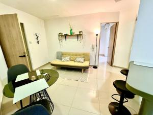 Posezení v ubytování Baum Loft Santa Rita 204