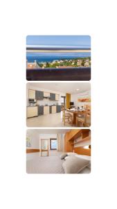 een kamer met uitzicht op de oceaan bij Apartments Kvarner 2 in Malinska