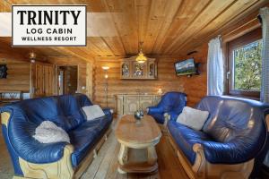 Area soggiorno di TRINITY Log Cabin Wellness resort