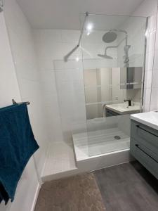 Koupelna v ubytování Le Confidentiel avec parking