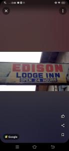 Certifikát, hodnocení, plakát nebo jiný dokument vystavený v ubytování Edison Lodge hotel
