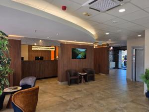 Lobby alebo recepcia v ubytovaní Canada Hotel Budapest