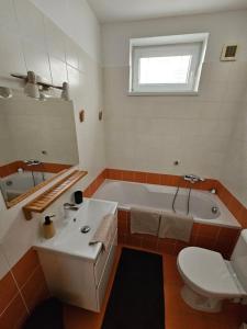 Koupelna v ubytování VB City Apartment + 14 fotografií