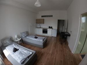 Postel nebo postele na pokoji v ubytování Apartment in Dornberg