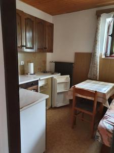Kuchyň nebo kuchyňský kout v ubytování Apartmaji Julijana Podlipnik