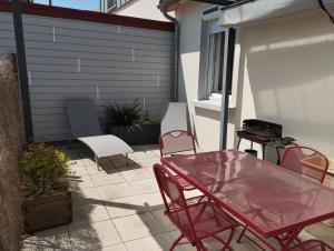 Een patio of ander buitengedeelte van Gîte La Hutière près d'Ancenis