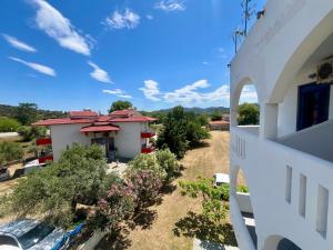 a view from the balcony of a house at Salt & Sea in Sarti