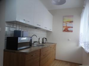 Kuchyňa alebo kuchynka v ubytovaní Apartament Bursztynowy + 17 fotografií