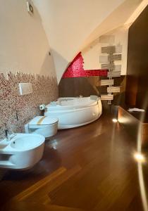 Koupelna v ubytování Loft Piazza Università