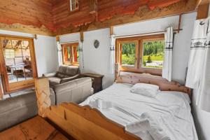 Setusvæði á Chalet à Arolla 8 personnes - vue, nature & parking privé