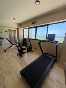 Fitness centrum a/nebo fitness zařízení v ubytování Hotel Makkan Boca