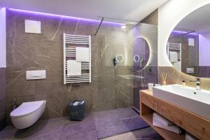 Koupelna v ubytování Hotel Dosses