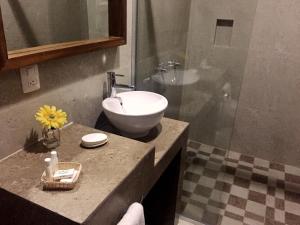 Kylpyhuone majoituspaikassa Hotel San Pablo
