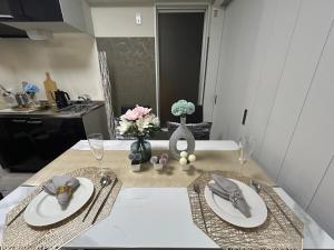 Kuchyň nebo kuchyňský kout v ubytování メルシアターリゾート3 + 14 fotografií