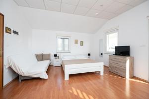 TV a/nebo společenská místnost v ubytování Apartments with parking spaces Sukosan, Zadar - 6131