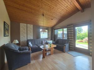 Χώρος καθιστικού στο Ferienhaus Strandperle Simonsberg Husum Nordsee Meer