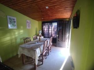 Χώρος καθιστικού στο Alojamiento Lety