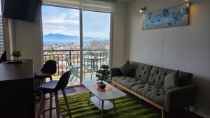 Χώρος καθιστικού στο Oceana Suites Alto Panoramico Villarica