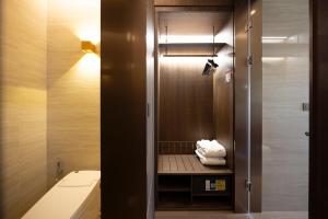 Koupelna v ubytování Mer de laube Hotel