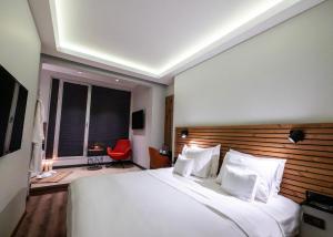 TV a/nebo společenská místnost v ubytování Discovery Hotel + 37 fotografií
