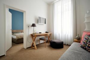 Postel nebo postele na pokoji v ubytování Hotel Aquamarin