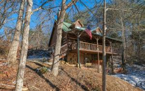 Bygningen som feriehuset ligger i