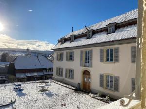 Manoir de la Côte-Dieu v zimě