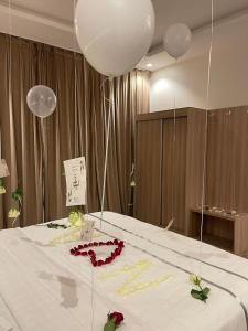 Ένα ή περισσότερα κρεβάτια σε δωμάτιο στο فندق قمم بارك 3 Qimam Park Hotel