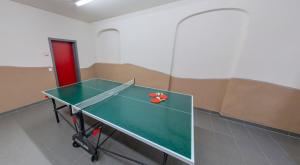 a ping pong table with a ping pong ball on it at DJH Bautzen Gerberbastei in Bautzen