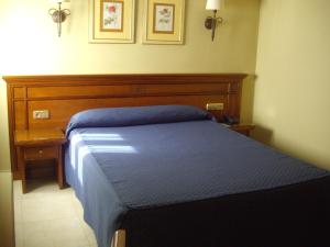 Łóżko lub łóżka w pokoju w obiekcie Hotel Manolo Mayo