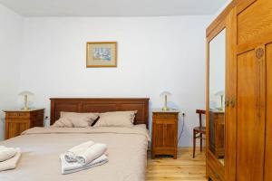 Katil atau katil-katil dalam bilik di Casa Bonetta by Rent Istria