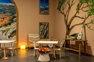 Posezení v ubytování Hôtel Mylos - Cargèse + 17 fotografií