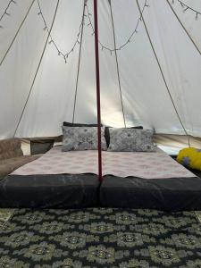 Ένα ή περισσότερα κρεβάτια σε δωμάτιο στο Ne Dacha типи