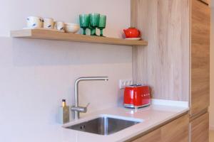 Dapur atau dapur kecil di Casita Hada - Steps away from the beach in Javea! +34 gambar