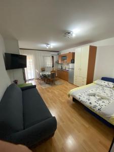 Kuchyň nebo kuchyňský kout v ubytování Apartment Ramy