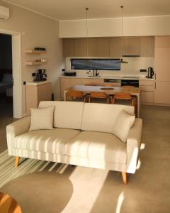 Η κουζίνα ή μικρή κουζίνα στο Ashta Suites - Villa Aura