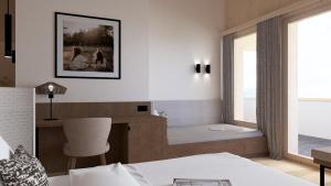 Postel nebo postele na pokoji v ubytování Hotel Neubergerhof