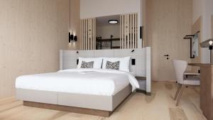 Postel nebo postele na pokoji v ubytování Hotel Neubergerhof
