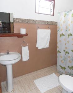 Kúpeľňa v ubytovaní Fazenda Paisagem Chalés