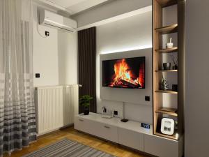 TV a/nebo společenská místnost v ubytování Apartman Filip2