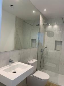 Koupelna v ubytování Casa El Puerto