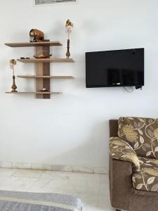 Μια τηλεόραση ή/και κέντρο ψυχαγωγίας στο Intimate one bedroom apartment