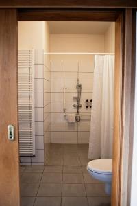 Koupelna v ubytování Hotel Pod Zeleným Dubem