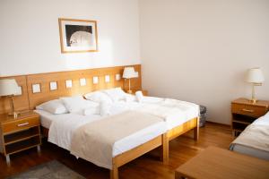 Postel nebo postele na pokoji v ubytování Hotel Pod Zeleným Dubem