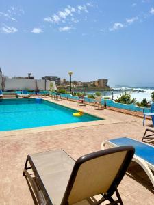 Bazén v ubytování Horizon bleue nebo v jeho okolí