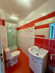 Koupelna v ubytování Penzion U Filipa + 14 fotografií