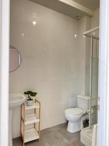 a bathroom with a toilet and a sink at Studio B3 - Centre-Ville Meaux - Proche Disneyland in Meaux +22 photos
