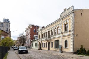 Bygningen som lejlighedshotellet ligger i