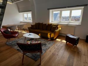 A seating area at Hotel Brauhof Wien